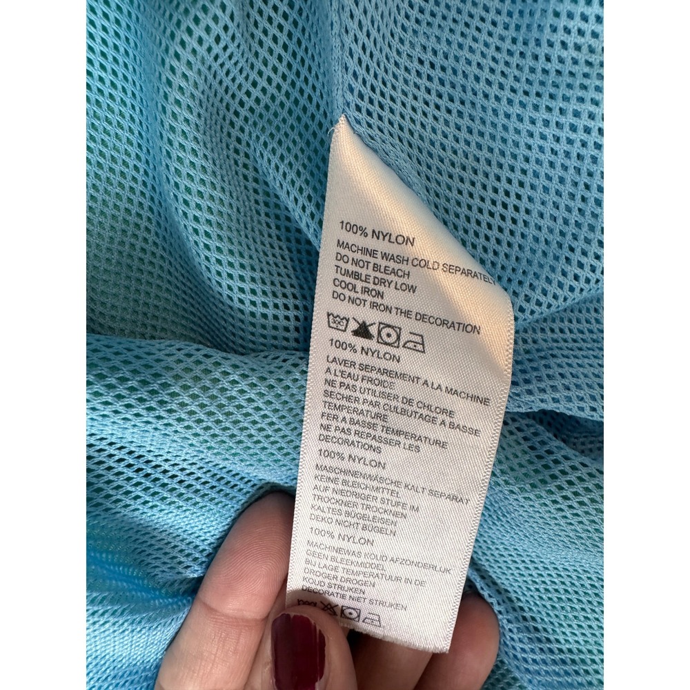 Tommy Bahama Men's XL Turquoise Swim Trunks Cargo Board Shorts Drawstring - Picture 4 of 9